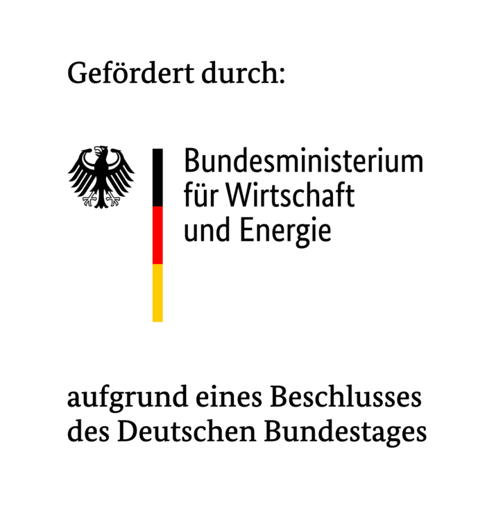 Logo des BMWE inklusive Förderhinweis Bundestag